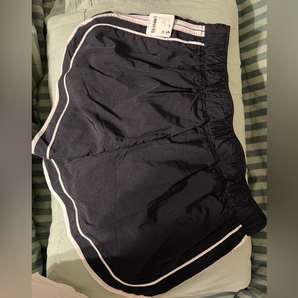 Free People Movement Black Athletic Shorts with White Trim - Picture 2 of 2